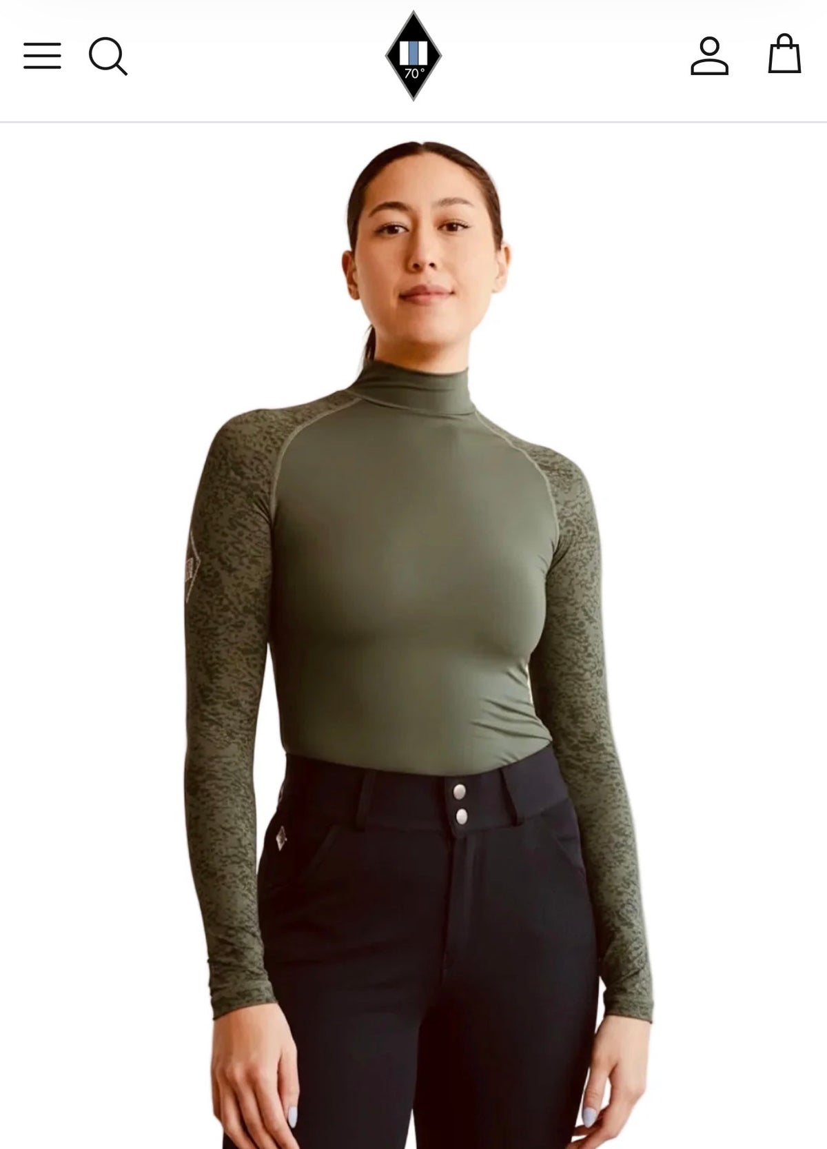 70 degrees mesh + Lace Mockneck