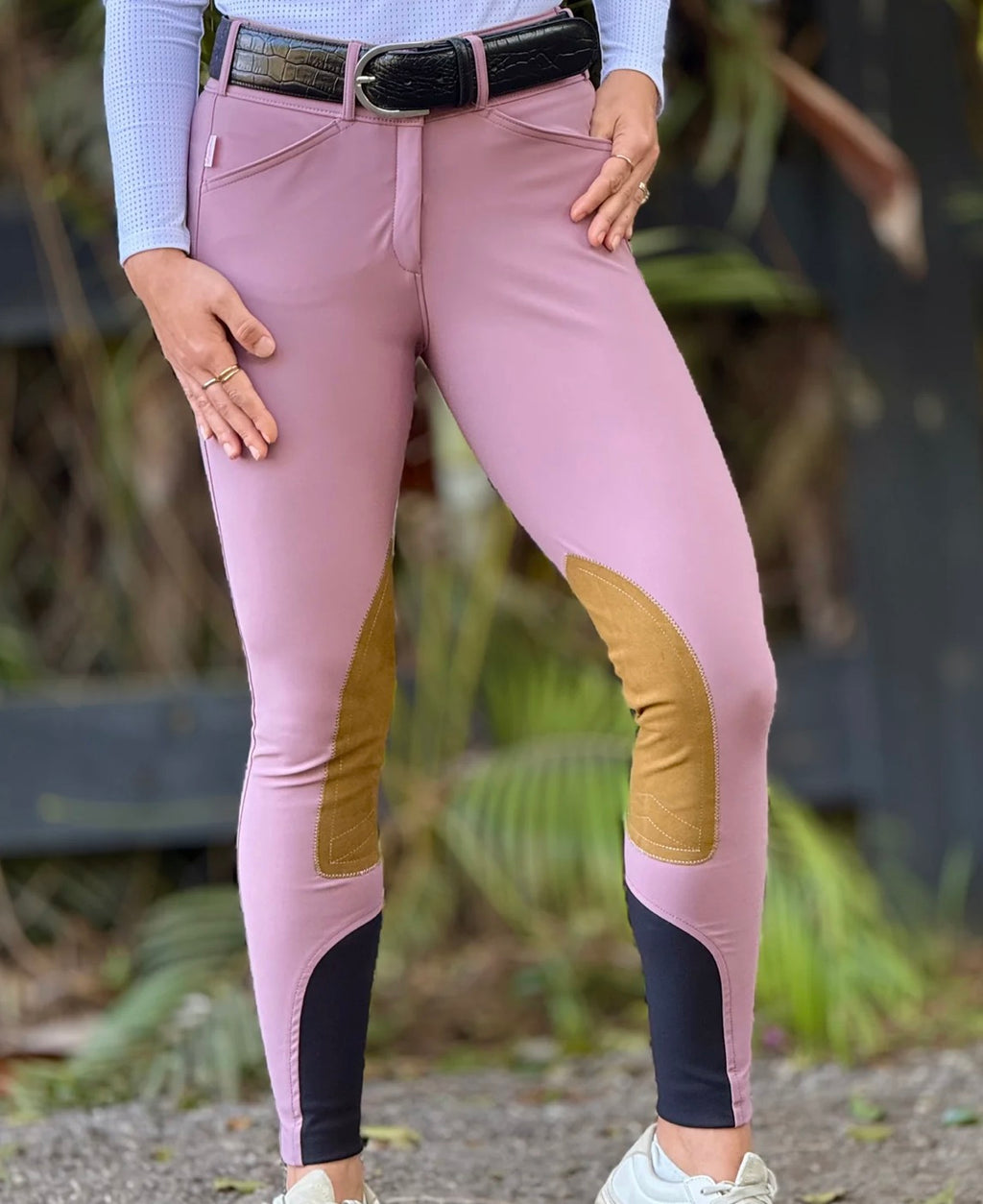 Tailored Sportsman Low Rise Clarino Plum/Tan
