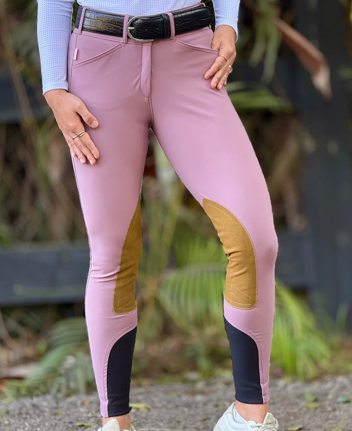 Tailored Sportsman Low Rise Clarino Plum/Tan