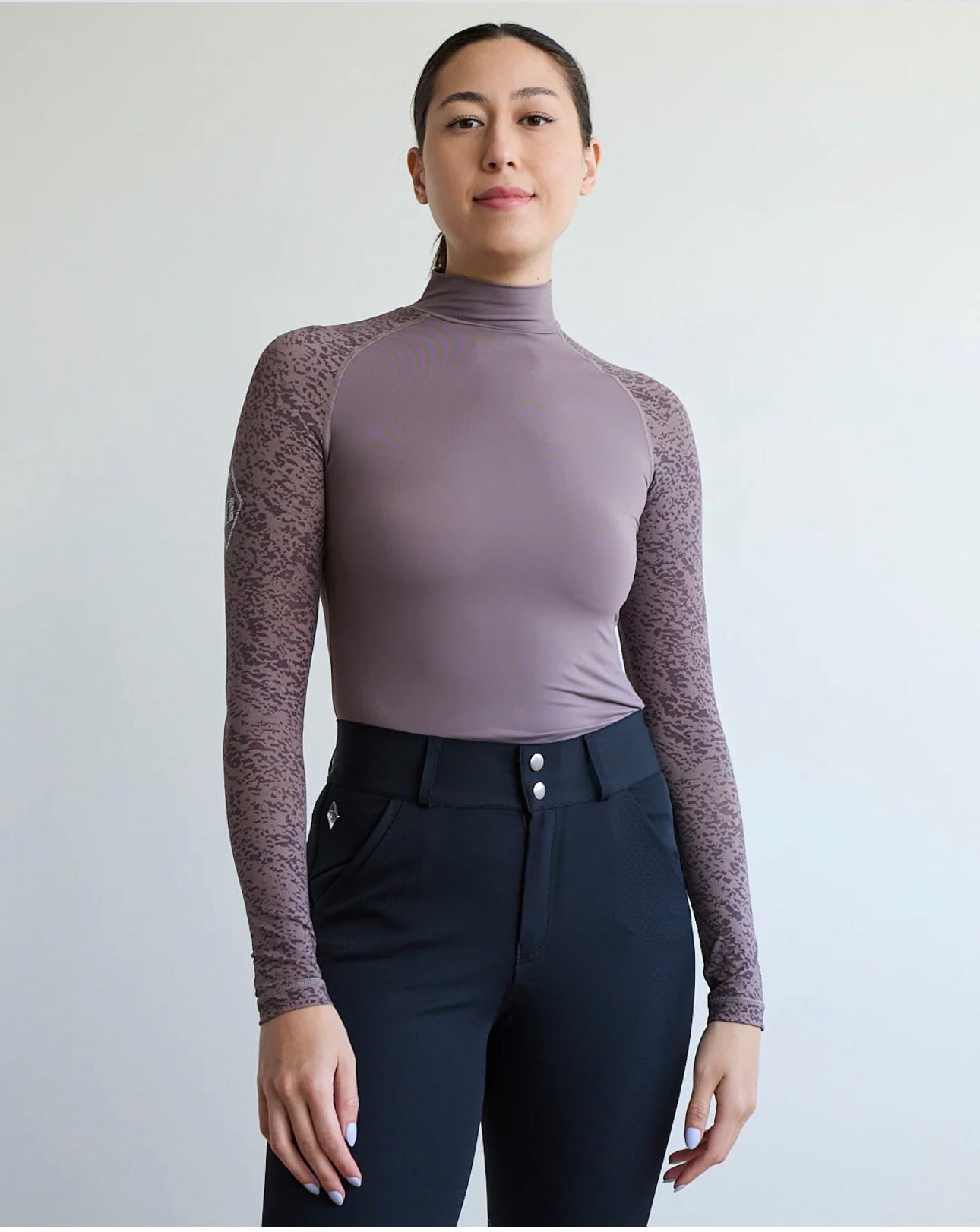 70degrees mesh + Lace Mockneck